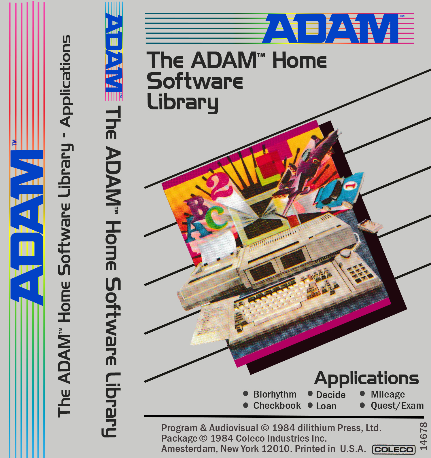 Home Software Applications J-Card for ColecoVision ADAM